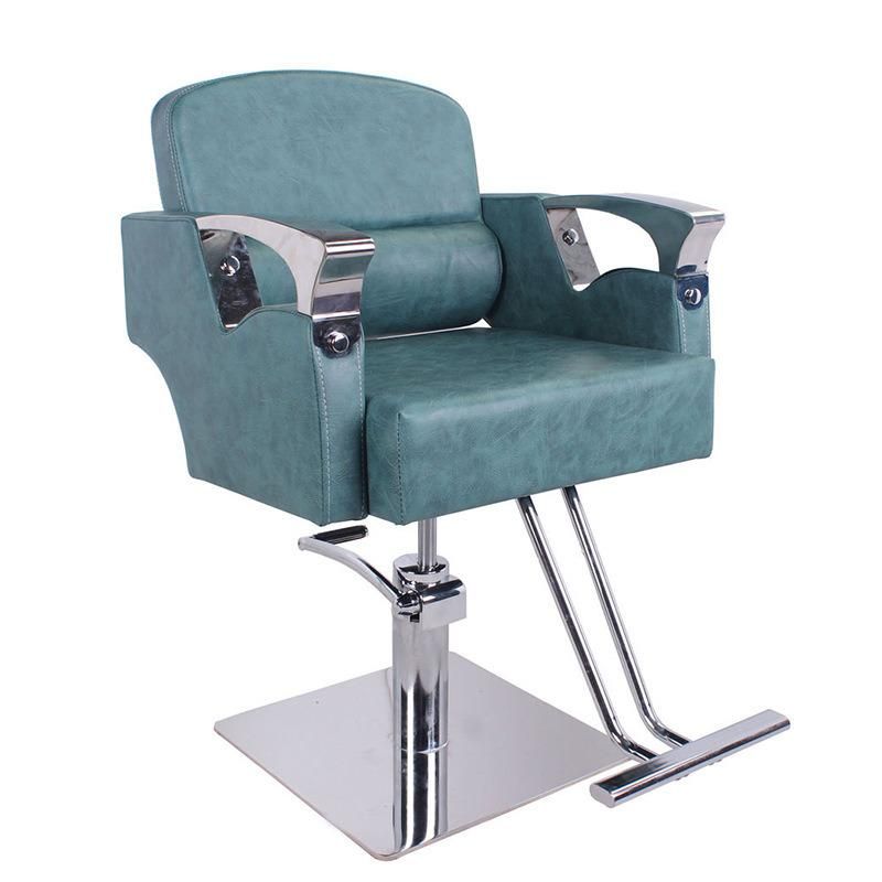 Hl-1146 Salon Barber Chair for Man or Woman with Stainless Steel Armrest and Aluminum Pedal