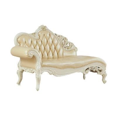 Home Furniture Wood Carved Classic Right Chaise Lounge Chair in Optional Furniture Color