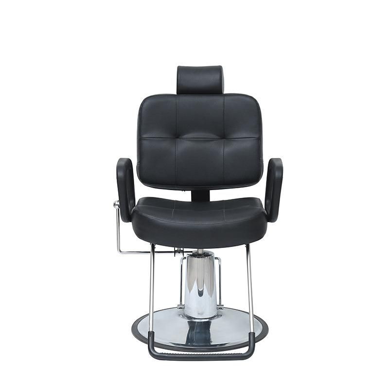 Hl-1192 Salon Barber Chair for Man or Woman with Stainless Steel Armrest and Aluminum Pedal