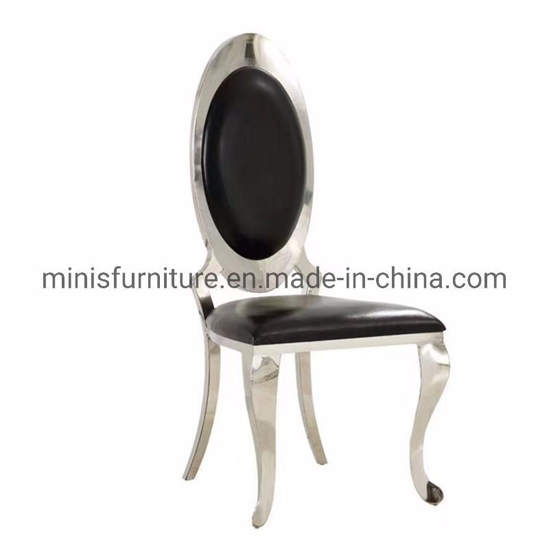 (MN-DC217) Hotel/Home/Restaurant Wedding Banquet Furniture Metal Leather Dining Chair