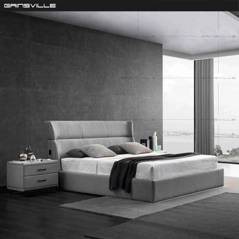 Luxury Modern Double Customized Contemporary Bedroom Furniture King Size Bed Gc1717