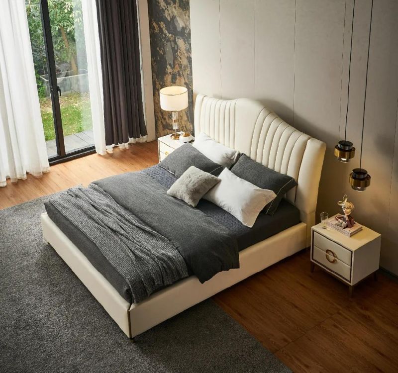 European Furniture Italy Furniture Bedroom Furniture Set King Bed for Villa a-Wf015