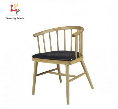 Modern Restaurant Furniture Leather Wooden Dining Chairs