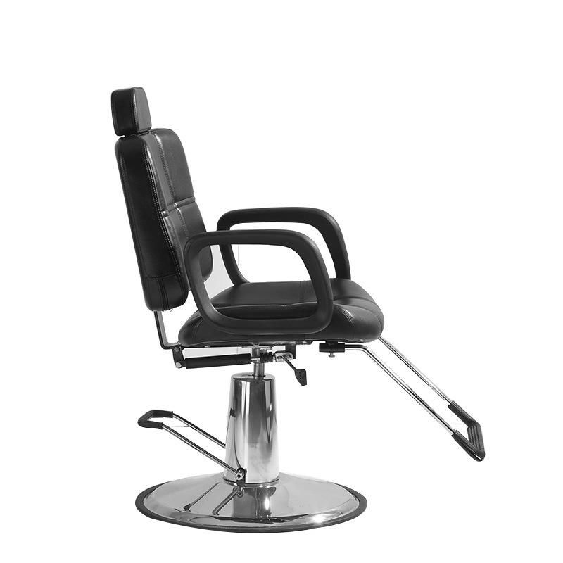 Hl-1176 Salon Barber Chair for Man or Woman with Stainless Steel Armrest and Aluminum Pedal