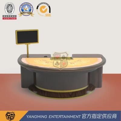 Universal Semicircular Mini 6-Player Baccarat Table Design in Macau Entertainment VIP Room Ym-Ba10
