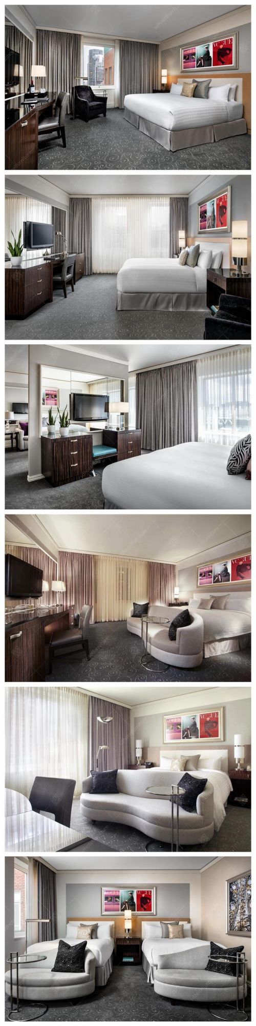Modern Luxury Design Fashion 5 Stars Hotel Bedroom Furniture Sets