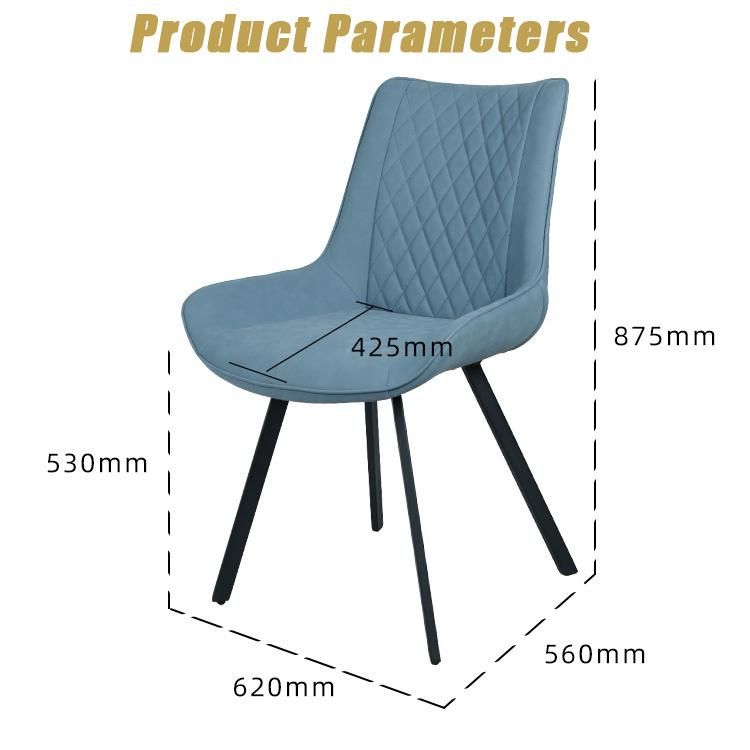 Wholesale Nordic Home Outdoor Dining Room Furniture Modern PU Cover Leather Dining Chair