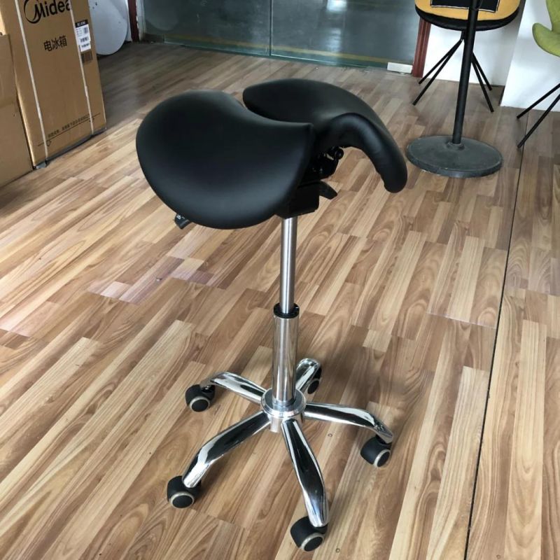 Ergonomic Dentist Chair Swivel Adjustable Saddle Stool for Hospital Doctor