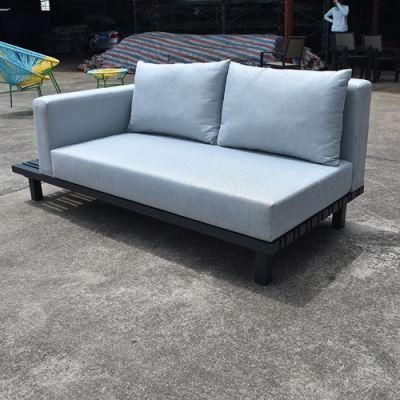 Fashion Design Garden Furniture Aluminum Outdoor Sofa with Side Coffee Table