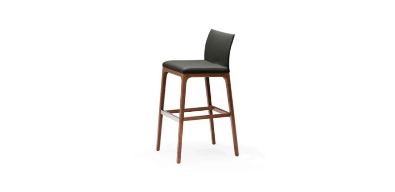 CFC-01A Bar Stool /Microfiber Leather//High Density Sponge//Ash Wood Base/Italian Style in Home and Hotel