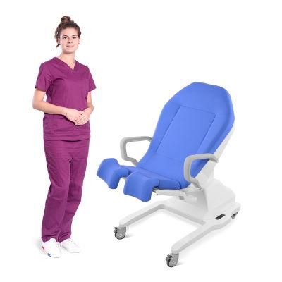 Hospital Portable Gynecology Obstetric Operating Examination Bed Table with Foot Pedal