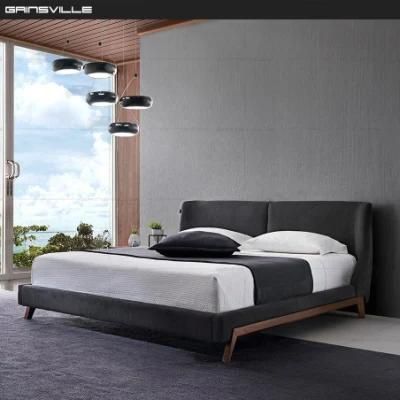 Modern Design Wooden Fabric Bed Home Furniture Set Interior Wall Bed