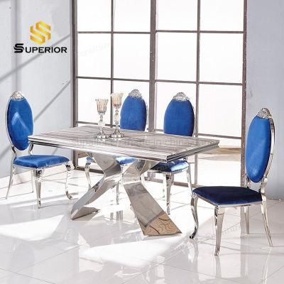 Dubai Royal Throne Gold Stainless Steel Frame and Legs Dining Chairs