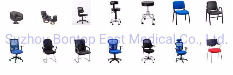 Colorful PVC Leather Office Swivel Chair with Chrome Base and Armrests