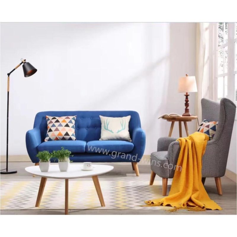 Nordic Style Patchwork Fabric Lobby Sofa Set Hotel Lobby Furniture