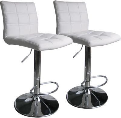 Chinese Furniture Factory PU Leather Adjustable Stools Height Swivel Stool Bar Chairs