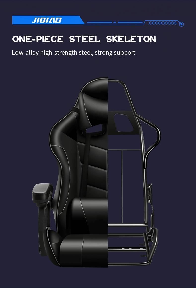 Hot-Selling Custom PC Racing Computer Reclining Leather Silla Gamer Office Gaming Chair with Footrest