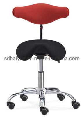 Dental Micro Fiber Leather Nurse Stool Medical Assistant Chair Height Adjustment Mobile Office Chair
