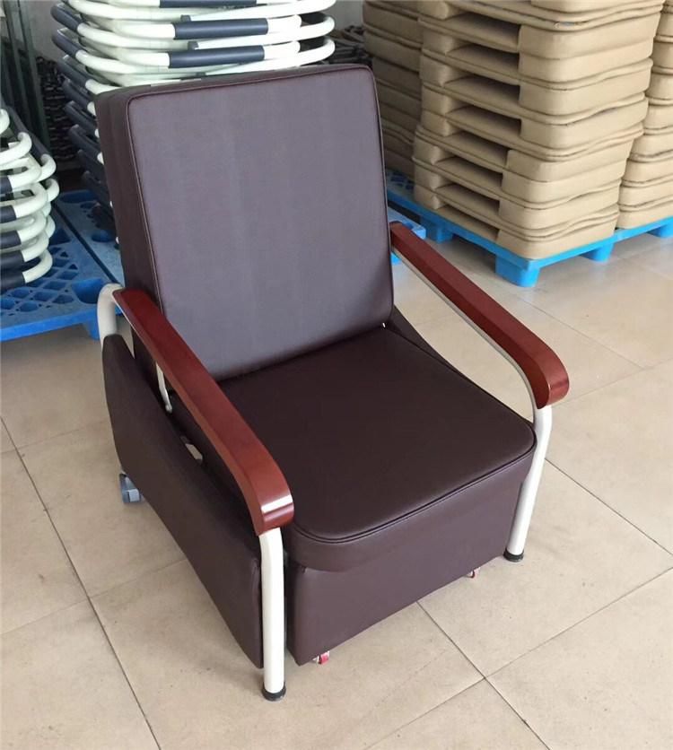 Bt-Cn014 Hospital Furniture Foldable Patient Steel Attendant Chair Medical Accompany Chair