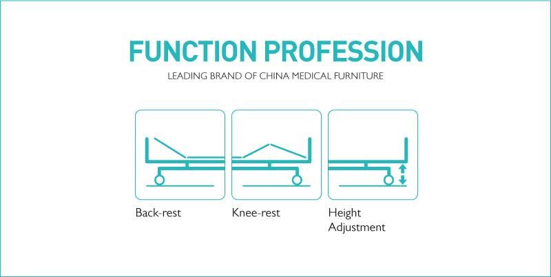 Painted Wooden Home Hospital Bed Dimensions