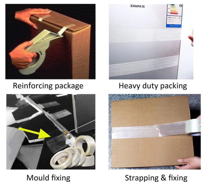 Strong Adhesion Glassfiber Filament Tape 3m893 3m897 3m898 3m8915 Industrial Strapping Tape for Packing and Sealing