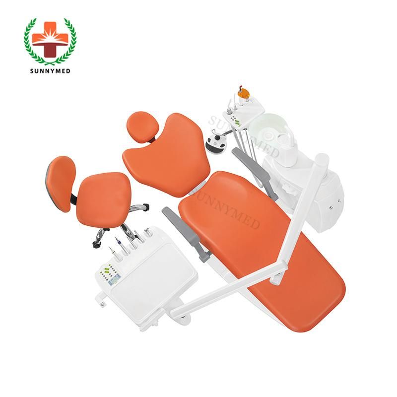 Sy-M001-III Seamless PU Leather Dental Equipment Chair Unit Electric Dental Unit