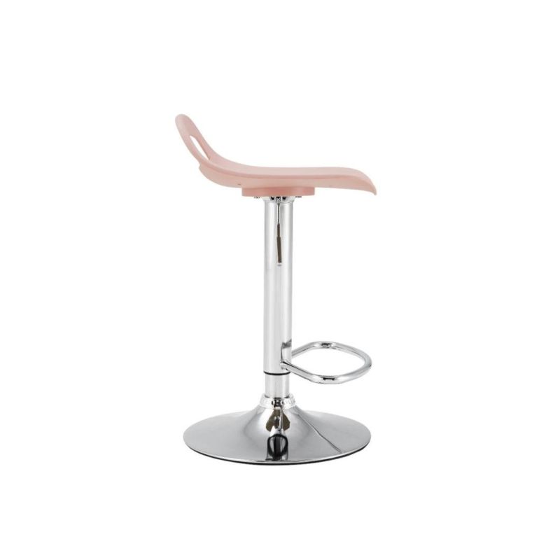 Wholesale Adjustable Bar Chair Swivel High Nordic Leather Modern Bar Chair with Metal Leg