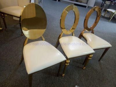 Gold Egg Hole Back Dining Room Chair Wedding Chair for Event Dining Chairs