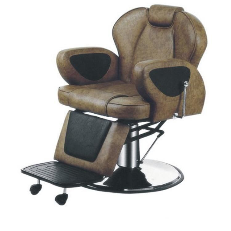 Hl-9206 Salon Barber Chair for Man or Woman with Stainless Steel Armrest and Aluminum Pedal