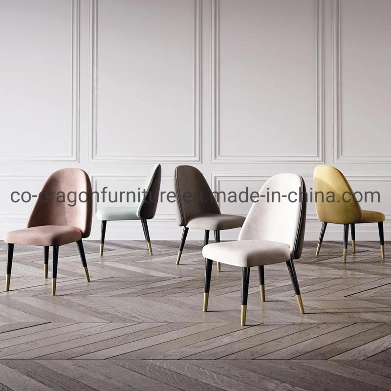 Wholesale Price Dining Furniture Leather Dining Chair with Wooden Legs