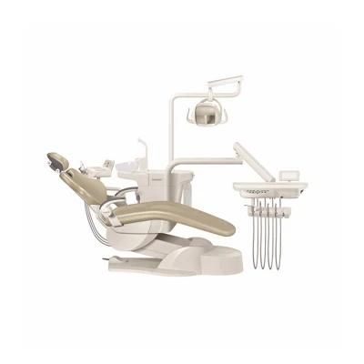 Luxury Folding Dental Chair with Mobile Instrument Tray with Foot Switch