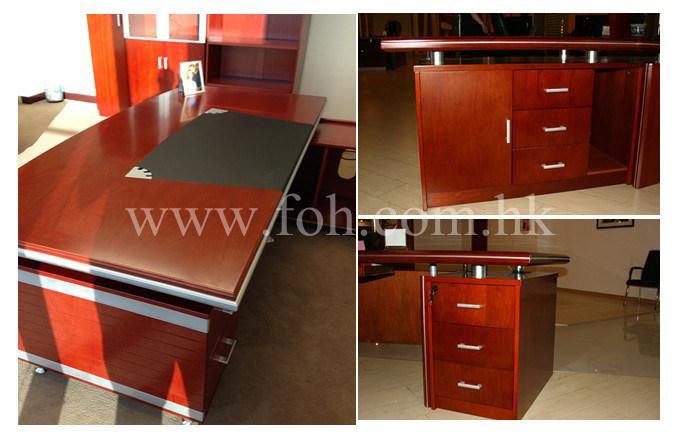 Customized Size Boss Office Desk Executive Desk with Matching Leather Chair