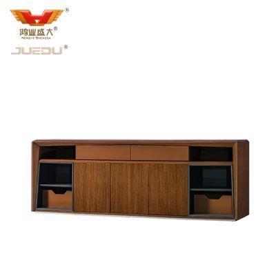 Wooden Modern Design Leather Office Filing Cabinet