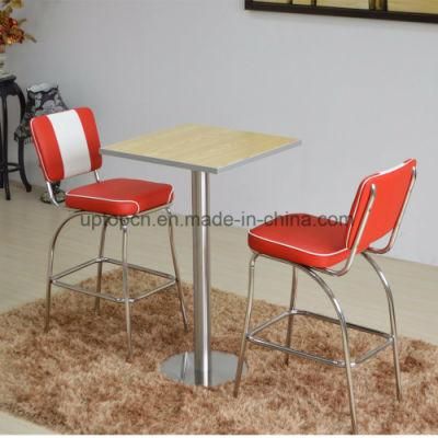 Comfortable Upholstered Dining Table and Leather Chair for 2 Person Furniture Set (SP-CT847)