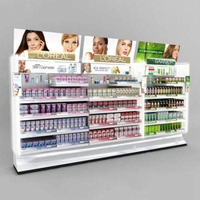 Supermarket 5 Tiers Storage Shelving Retail Exquisite Acrylic Cosmetic Display Shelf Showcase