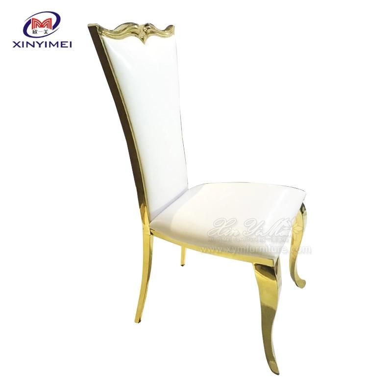 Romantic Design Metal Frame Gold Wedding Couple Event Chair