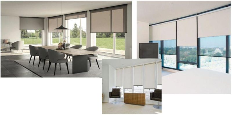 100% Blackout Roller Shade, Window Blinds with Thermal Insulated, UV Protection Curtain Fabric