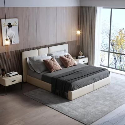 Chinese Factory Simple Hotel Interior Modern Wooden Bedroom Set Furniture