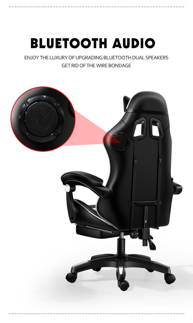 CE Approval Hot Sale RGB LED New Design High Quality OEM ODM Ergonomic Silla Gamer PC Gaming Swivel Racing Gaming Chair