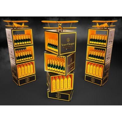 ODM OEM Available High-End Beverage Display Solid Wood Bottled Wine Rack