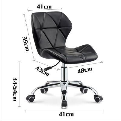 Commercial Bar Furniture Low Back Black Leather Bar Stool Swivel 5 Bar Stools with Backrest