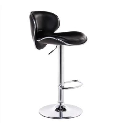 White Swivel Armless Modern Design Adjustable High Bar Counter Chair Leather Seat Bar Stool for Kitchen