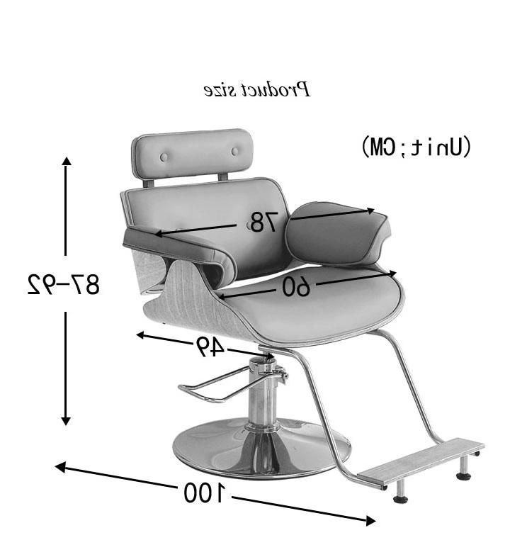 Hl-7246 Salon Barber Chair for Man or Woman with Stainless Steel Armrest and Aluminum Pedal