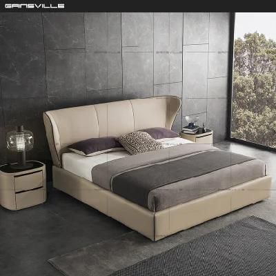 Factory Customized Bedroom Furniture Simple Modern Double Bed Design Upholstered Leather Storage King Beds Set