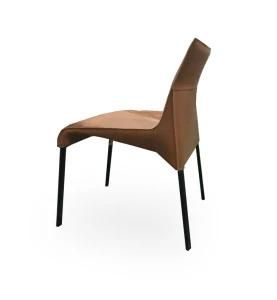 Contemporary Dinner Chair with Metal Legs Dining Room Chair Upholstered Dining Chair