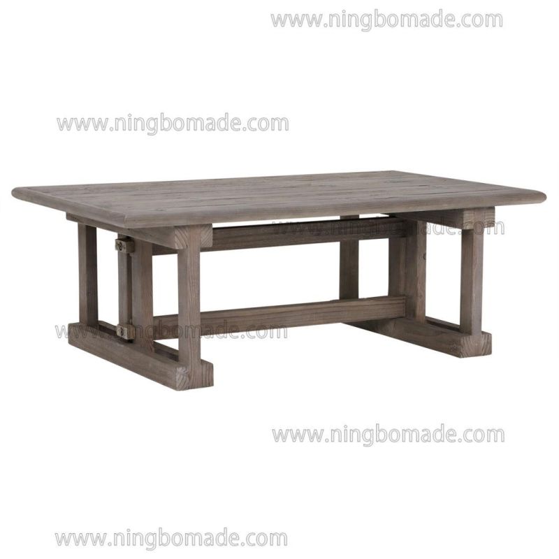 Scandinavian Countryside Style Designed Home Furniture Cold Smoky Grey Reclaimed Fir Wood Coffee Table