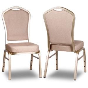 Foshan High Density Mould Sponge Stacking Aluminum Dining Banquet Chair