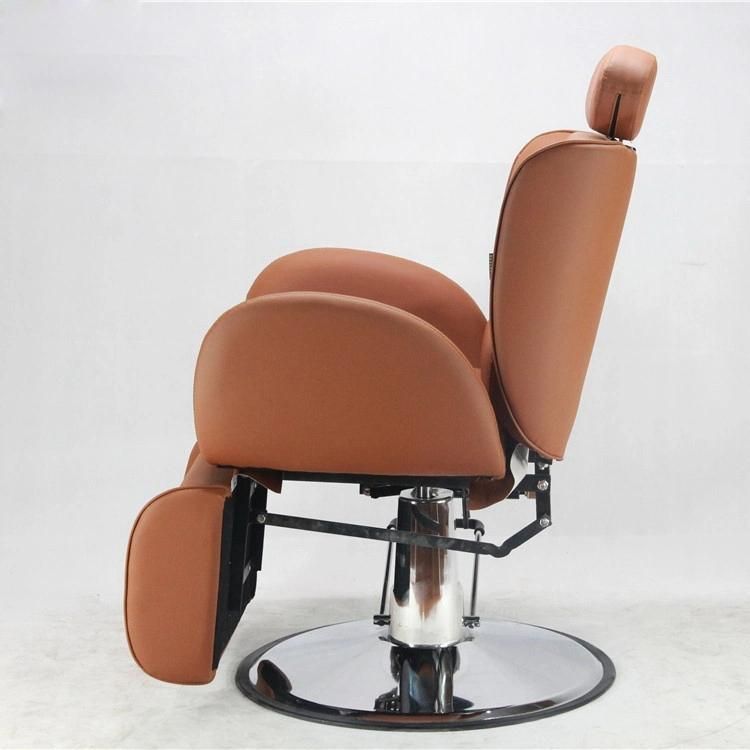 Hl-9266 Salon Barber Chair for Man or Woman with Stainless Steel Armrest and Aluminum Pedal