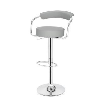 Factory Wholesale PU Leather Stainless Steel Modern Stool Bar Chair