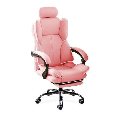 Custom Logo Cheap PU Leather Game Chair Silla Gamer Racing Computer PC Gaming Office Chair with Footrest